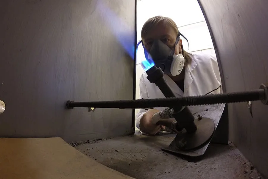 Probando resistencia al fuego