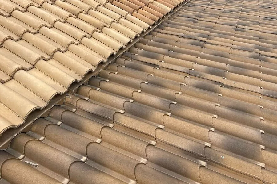 Tejado de panel teja albero