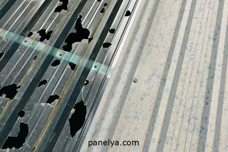 Cambio de traslúcidos y policarbonatos. Chapas agujereadas.