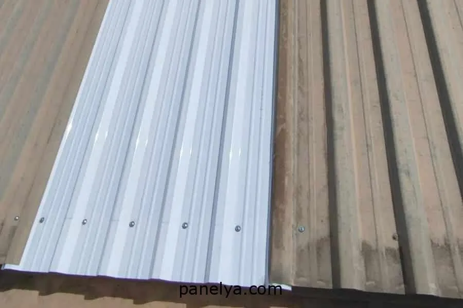 Cambio de traslúcidos y policarbonatos. Pieza cambiada en una cubierta