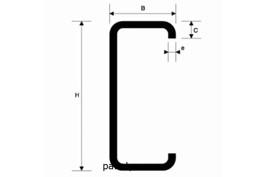 Correa tipo C galvanizada - Imagen 2