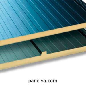 Panel sándwich cubierta con tapajuntas