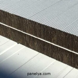 Panel sándwich cubierta de lana de roca