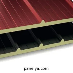 Panel sándwich cubierta sin tapajuntas interior aluminio