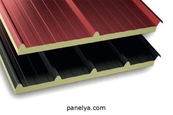 Panel sándwich cubierta sin tapajuntas interior aluminio