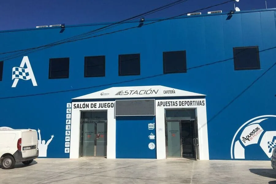 Panel sándwich fachada de color azul