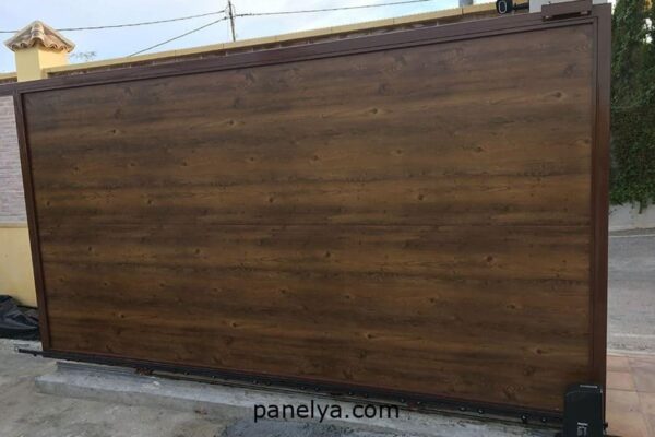 Panel sándwich fachada imitación madera 40 mm
