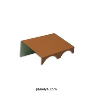 Remate sobre pared para panel teja